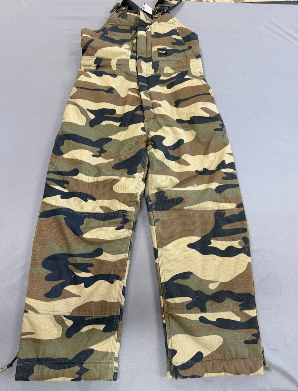 Walls Youth XL Camo Hunting Bib Overalls Insulated Realtree Camouflage Snow Pant